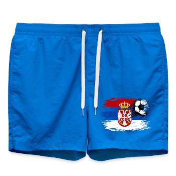 Football drapeau serbe utilisé - Short de bain - cobalt blue - Devant