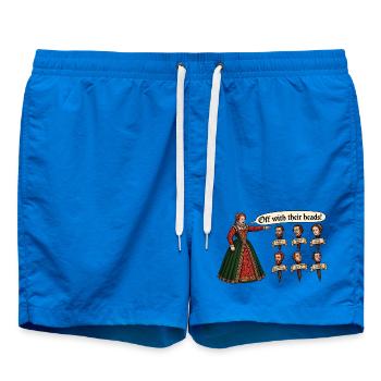 Köpfe ab! - Badeshorts - Cobalt blue - Vorne - AI Model Male 185 light (185cm)