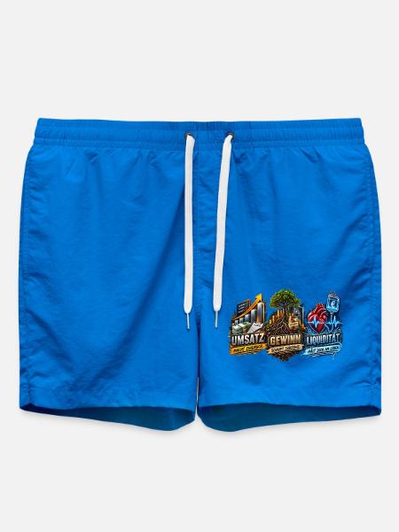 Umsatz Gewinn Liquidität Trio - Badeshorts - Cobalt blue