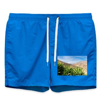 Gran Canaria Berglandschaft - Badeshorts - Cobalt blue - Vorne - AI Model Male 185 light (185cm)