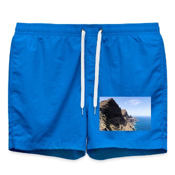 Gran Canaria Küste – Drachenschwanz Cola de Dragó - Badeshorts - Cobalt blue - Vorne - AI Model Male 185 light (185cm)