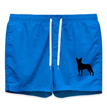 Boston Terrier - Short de bain - cobalt blue - Devant - AI Model Male 185 light (185cm)