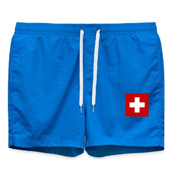 SUISSE FAN D’EUROPA SPORT - Short de bain - cobalt blue - Devant - AI Model Male 185 light (185cm)