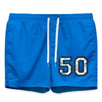 Nombre 50 Cinquante 50e Design Anniversaire - Short de bain - cobalt blue - Devant