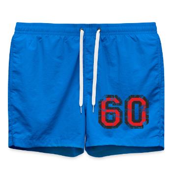 Number 60 Sixty 60th Birthday Design (EU) - Swim Trunks - cobalt blue - Front