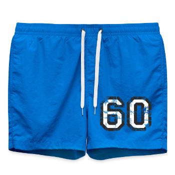 Number 60 Sixty 60th Birthday Design (EU) - Swim Trunks - cobalt blue - Front