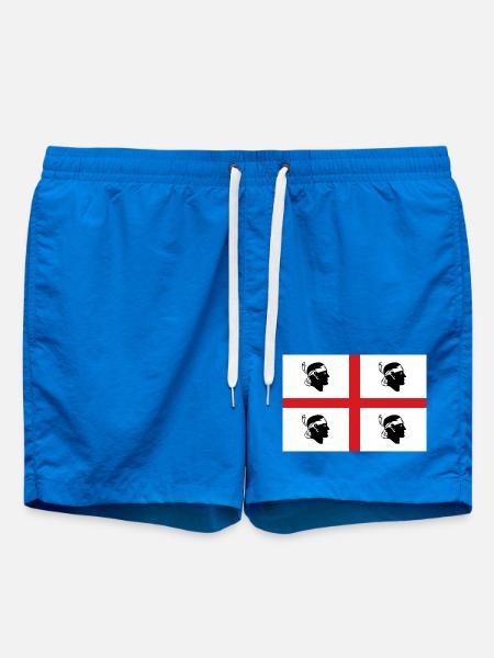 Aufkleber Flagge von Sardinien Flagge Sardinien Aufkleber - Badeshorts - Cobalt blue