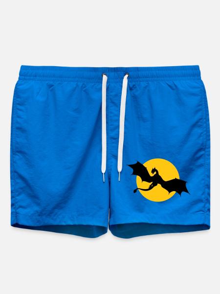 Dragon for the sun - change the colors - Swim Trunks - cobalt blue