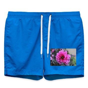 Dahlia rose rose fleur, fleur - Short de bain - cobalt blue - Devant