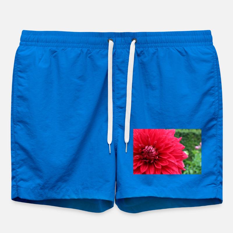 Dahlia Fleur Rouge, Fleur - Short de bain - cobalt blue
