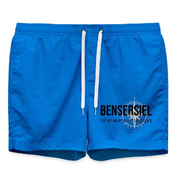 Koordinaten Bensersiel - Badeshorts - Cobalt blue - Vorne