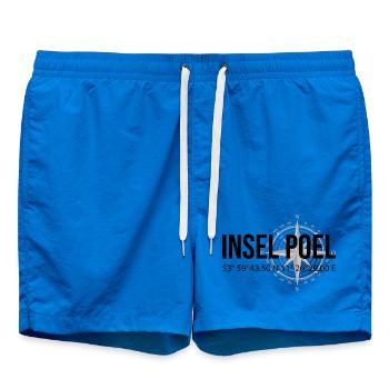 Koordinaten Insel Poel - Badeshorts - Cobalt blue - Vorne