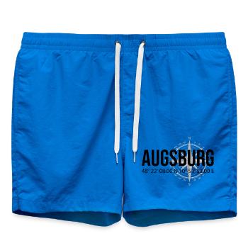 Koordinaten Augsburg - Badeshorts - Cobalt blue - Vorne