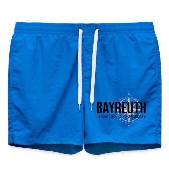 Koordinaten Bayreuth - Badeshorts - Cobalt blue - Vorne