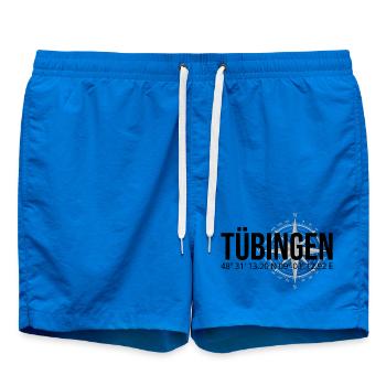 Koordinaten Tübingen - Badeshorts - Cobalt blue - Vorne