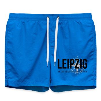 Koordinaten Leipzig - Badeshorts - Cobalt blue - Vorne