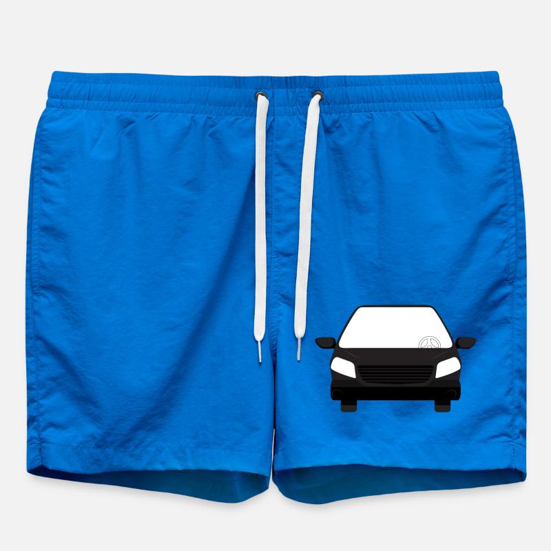 Graphique de véhicule noir simple - Short de bain - cobalt blue