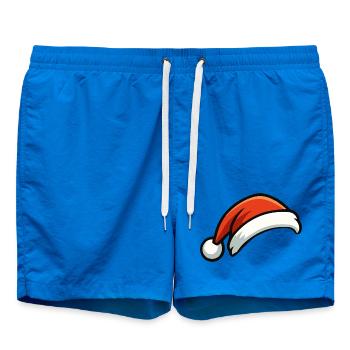 Festlicher Weihnachtshut Cartoon - Badeshorts - Cobalt blue - Vorne