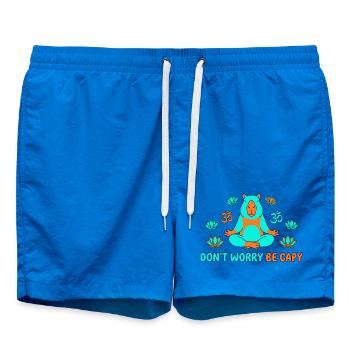 Don't Worry Be Capy Yoga - Badeshorts - Cobalt blue - Vorne