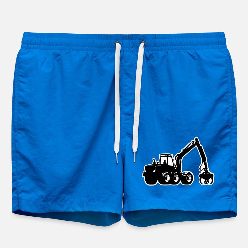 Silhouette de moissonneuse - Short de bain - cobalt blue