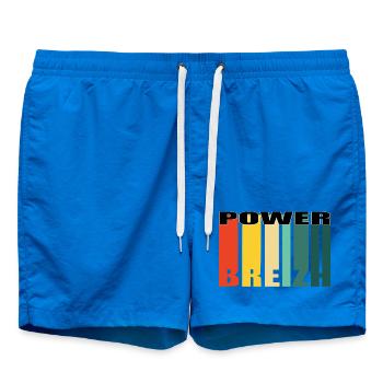 POWER BREIZH - Short de bain - cobalt blue - Devant