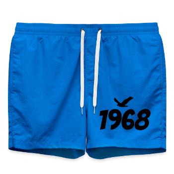 1968 Vintage Eagle Graphic - Swim Trunks - cobalt blue - Front