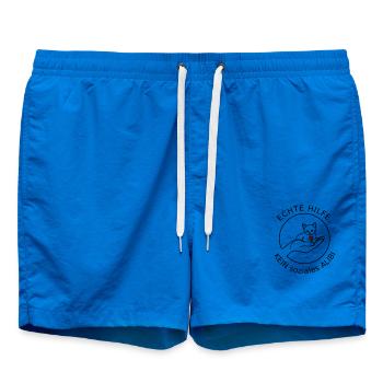 Echte Hilfe - Badeshorts - Cobalt blue - Vorne - AI Model Male 185 light (185cm)
