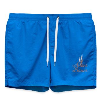 Acker-Bauer - Farben veränderbar - Badeshorts - Cobalt blue - Vorne - AI Model Male 185 light (185cm)