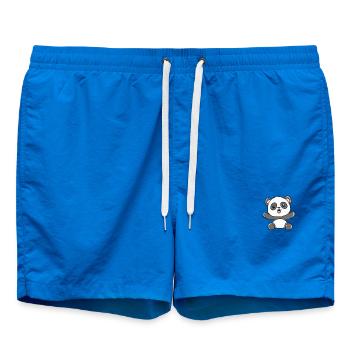 panda - Swim Trunks - cobalt blue - Front - AI Model Male 185 light (185cm)