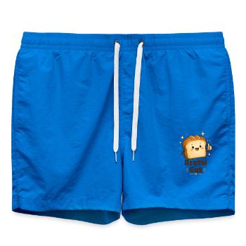 Brotal Gut  - Badeshorts - Cobalt blue - Vorne - AI Model Male 185 light (185cm)