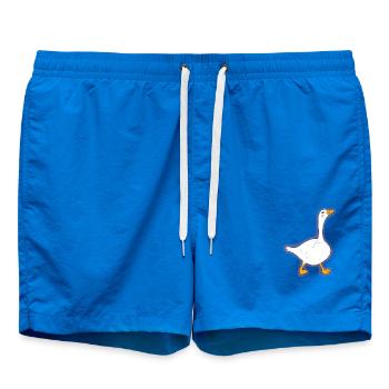 Rosa Kontur Ente Cartoon - Badeshorts - Cobalt blue - Vorne - AI Model Male 185 light (185cm)