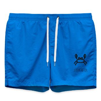 CrabClub: Koordinaten - Badeshorts - Cobalt blue - Vorne - AI Model Male 185 light (185cm)