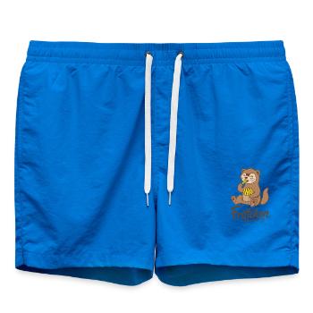 Frettchen Frittchen Fritten Pommes Frites - Badeshorts - Cobalt blue - Vorne - AI Model Male 185 light (185cm)