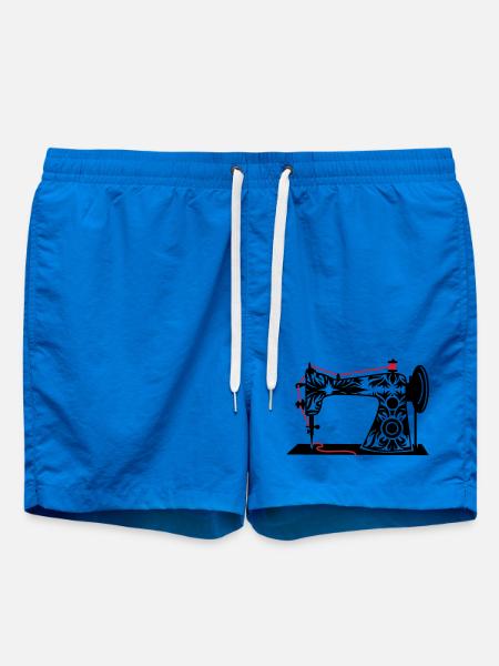 An antique sewing machine - Swim Trunks - cobalt blue