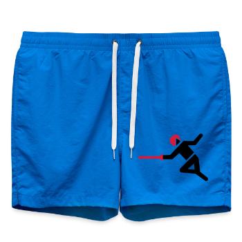 Fechter mit Degen in Angriffsposition - Badeshorts - Cobalt blue - Vorne