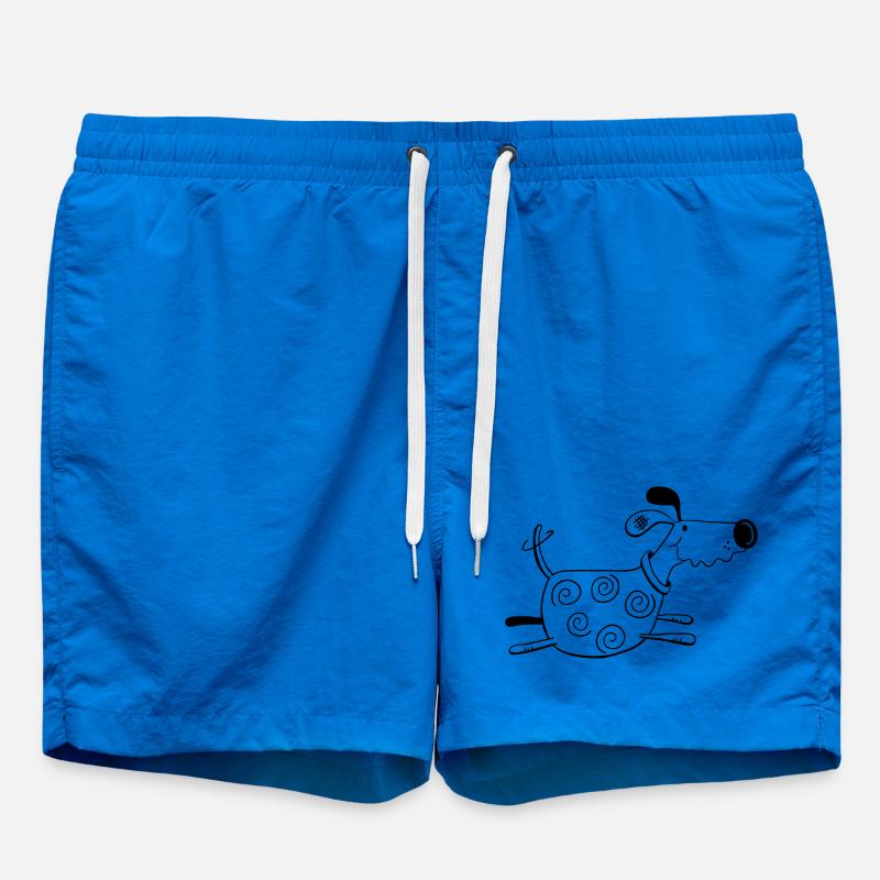 Drolliger Hund - Dog - Hunde - Comic - Badeshorts - Cobalt blue