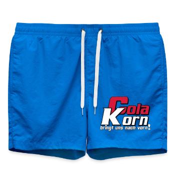 Korn , Party , Cola Korn bringt uns nach vorn(25) - Badeshorts - Cobalt blue - Vorne