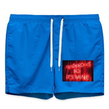I licked I So It's Mine - Swim Trunks - cobalt blue - Front