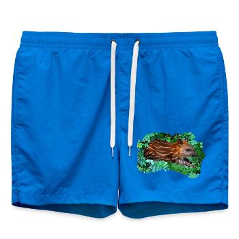 Tierbaby shirts, liegendes Tapirbaby - Badeshorts - Cobalt blue - Vorne