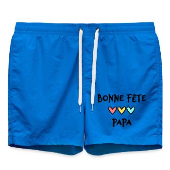 PAPA. FÊTE DES PÈRES. BONNE FÊTE PAPA. BONNE FÊTE. - Short de bain - cobalt blue - Devant