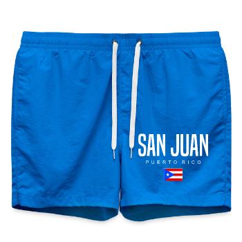 San Juan Puerto Rico Puerto Ricans - Swim Trunks - cobalt blue - Front