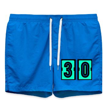 30. 30 ANS. 30e ANNIVERSAIRE. ANNIVERSAIRE 30 ANS. - Short de bain - cobalt blue - Devant
