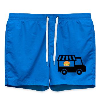 Street food truck - Swim Trunks - cobalt blue - Front