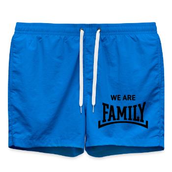 We Are Family (Familie / Eltern / Konkav / Black) - Badeshorts - Cobalt blue - Vorne