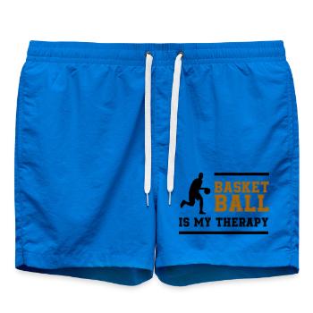 Basketball Retro Schriftzug - Badeshorts - Cobalt blue - Vorne