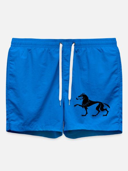 Mittelalterlicher Schwarzer Wolf - Badeshorts - Cobalt blue