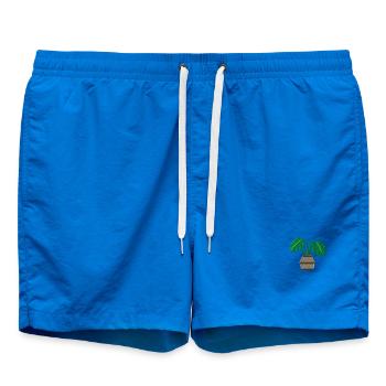 Plante en pot 1 - Short de bain - cobalt blue - Devant - AI Model Male 185 light (185cm)