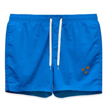 Tulipes brodées - Short de bain - cobalt blue - Devant - AI Model Male 185 light (185cm)