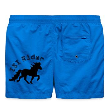Islandpferd ISI Rider Pferdesport Tölten - Badeshorts - Cobalt blue - Hinten