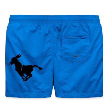 Süßer Galoppierender Esel - Badeshorts - Cobalt blue - Hinten